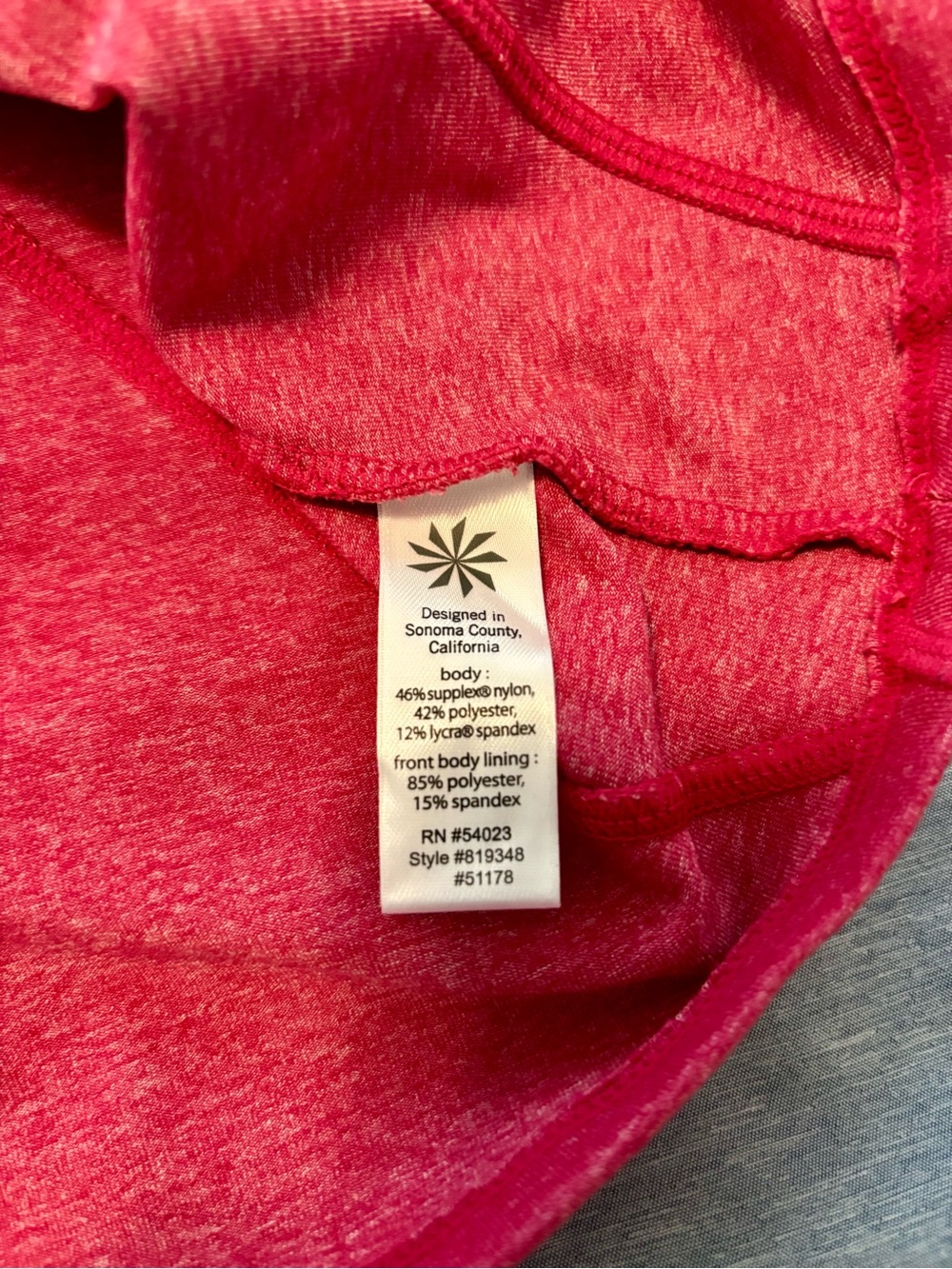 Athleta Tank Top with built in bra - Picture 4 of 5
